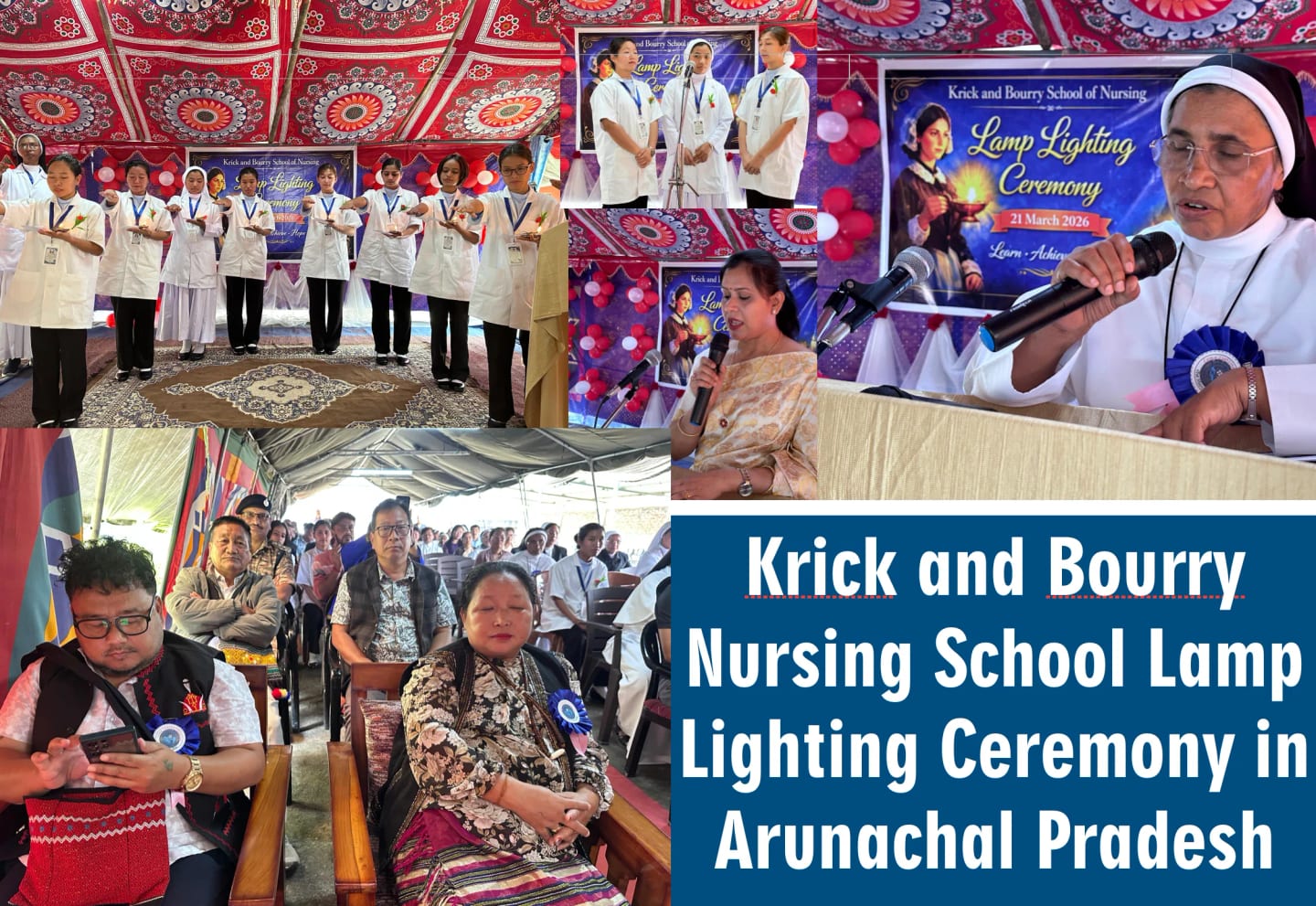 Krick and Bourry Nursing School in Miao Diocese holds first Lamp Lighting Ceremony