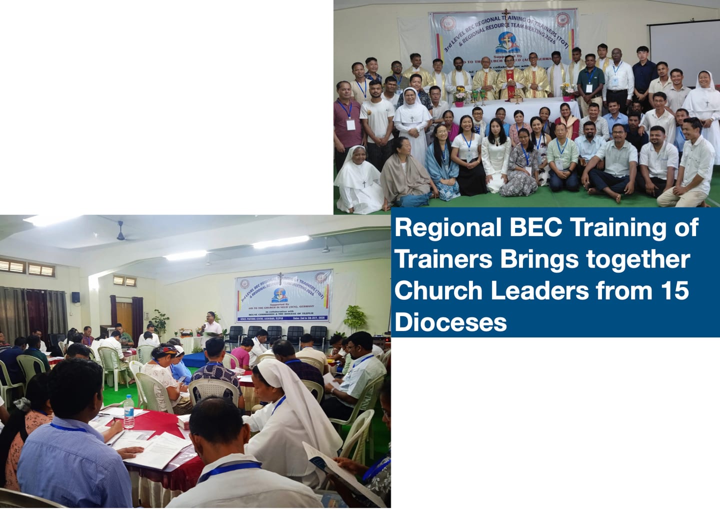 Church Leaders from 15 Dioceses Gather in Tezpur for Regional BEC Training of Trainers