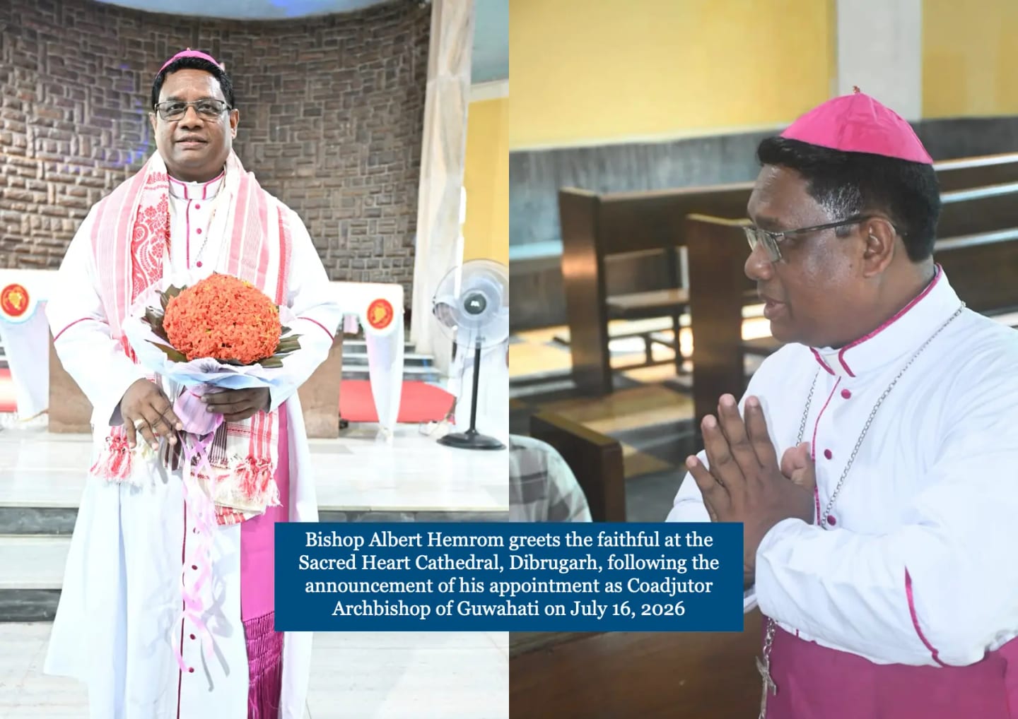 First Indigenous Adivasi Archbishop-Designate named for Northeast India as Pope Leo XIV Appoints Bishop Albert Hemrom Coadjutor Archbishop of Guwahati