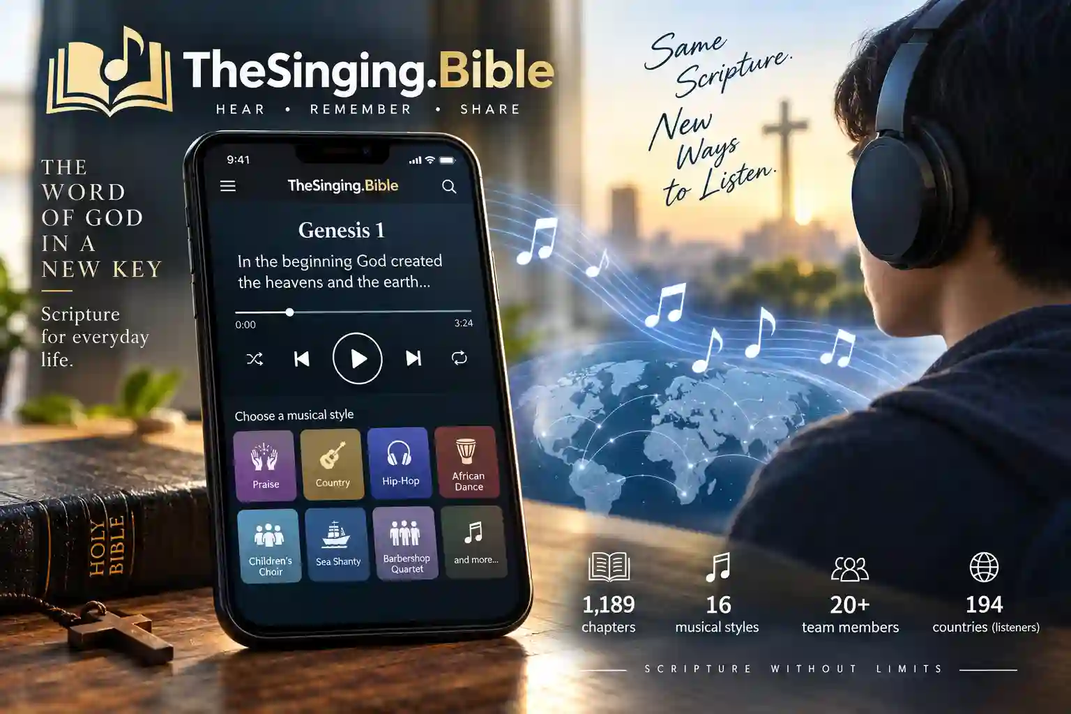 The Singing Bible: Scripture meets Music and Artificial Intelligence