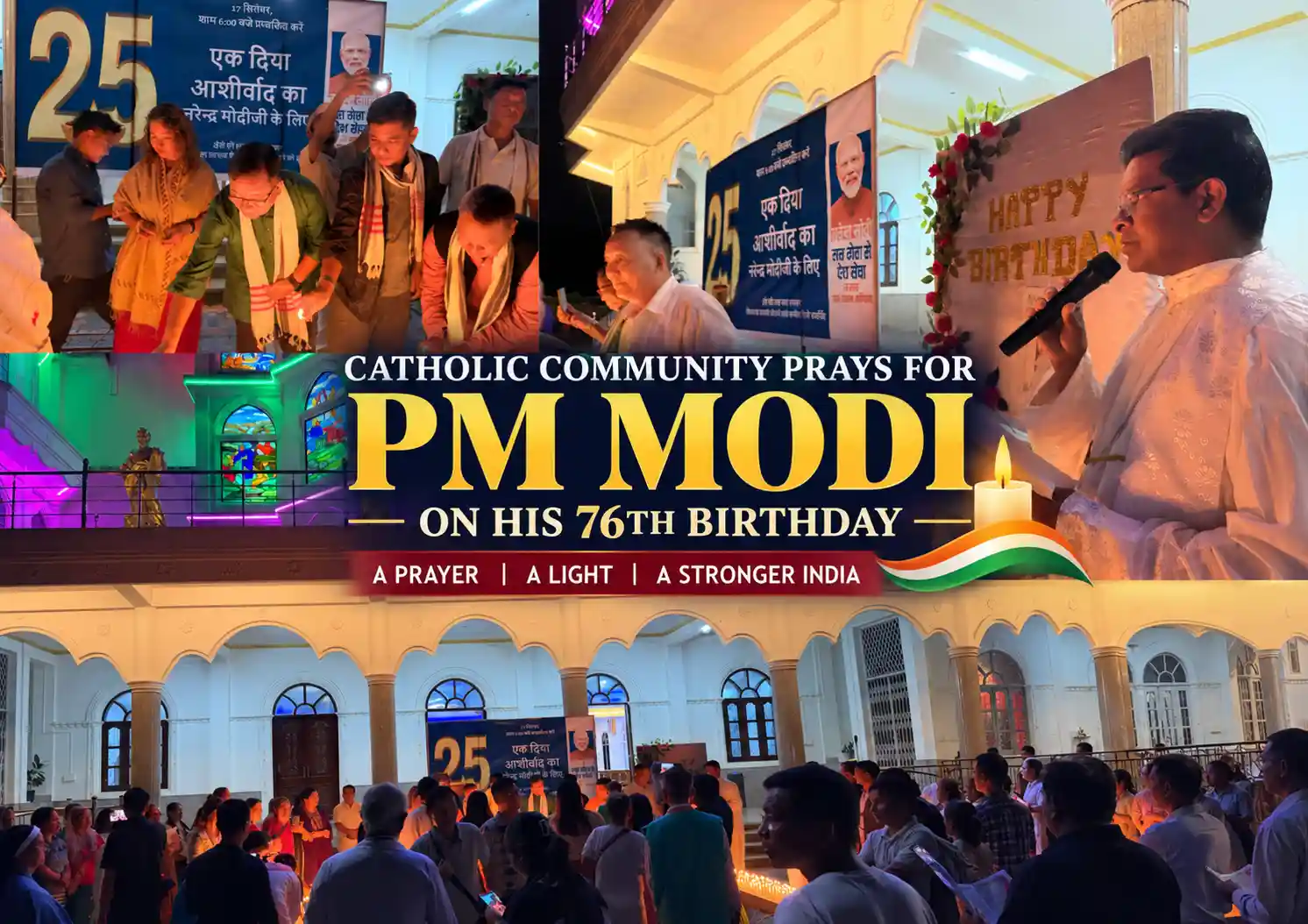 Diocese of Itanagar marks Prime Minister Modi’s 76th Birthday with Prayer Service