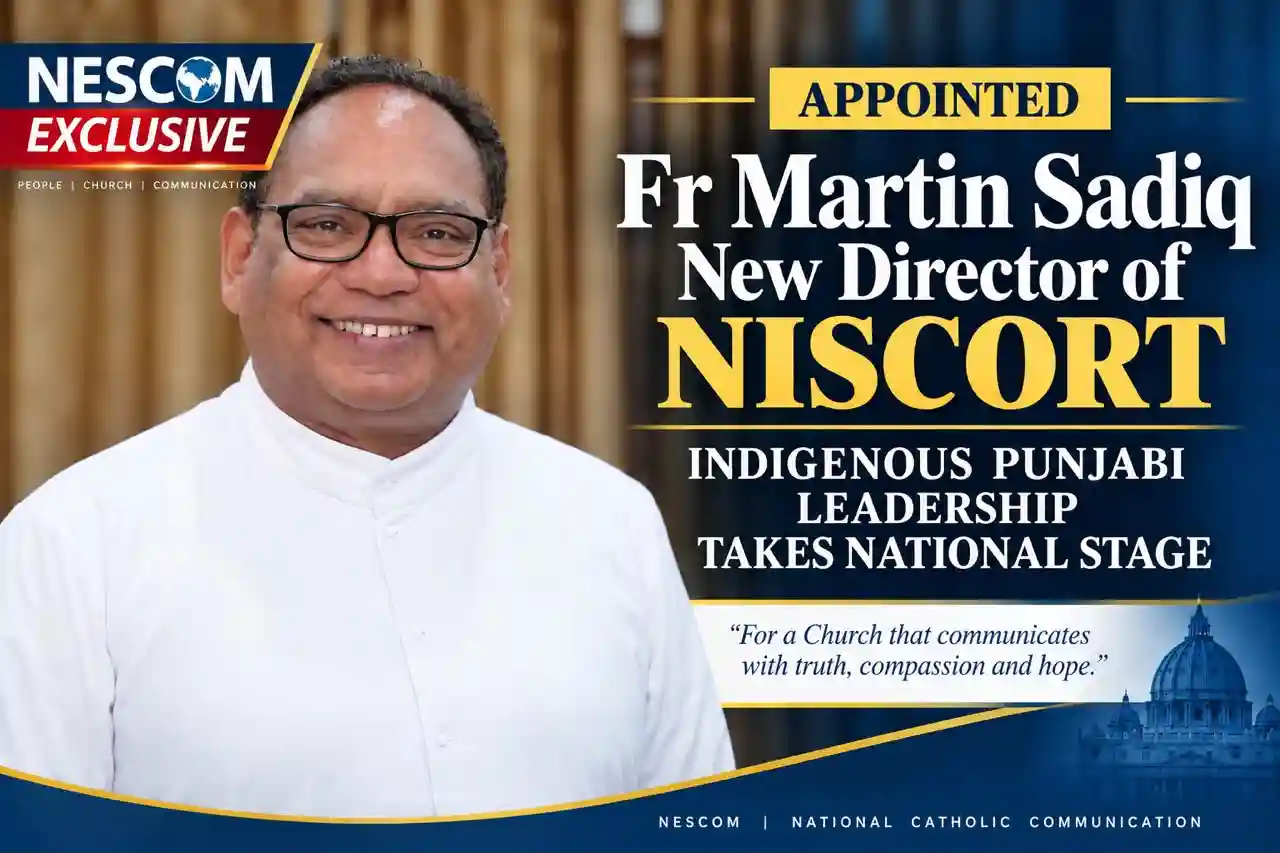 Fr Martin Sadiq appointed NISCORT Director, Bringing Indigenous Punjabi Leadership to National Catholic Media